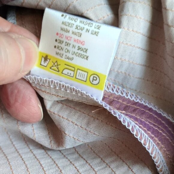 Light Purple and Peach 100% Thai Silk Vest - M/L - Picture 11 of 15
